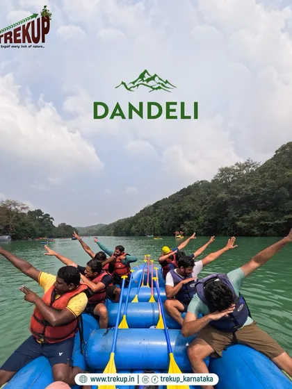 The energy on the Kali River is just unmatched! Here's one of our groups mastering the rapids during a white-water rafting session in Dandeli. We make sure everyone, from first-timers to pros, has a thrilling and safe time on the water.