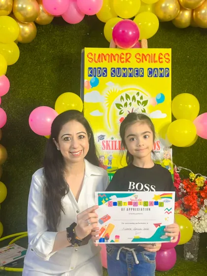 This "Boss" lady rocked our summer camp. It was wonderful to see her learn and grow with us, and we are so proud to present her with this certificate.