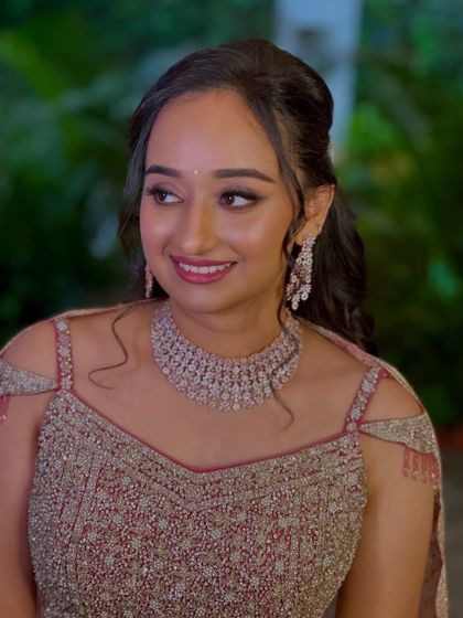 Swarna Nagaraj - Bridal Makeup & Hairstyling Modern Reception & Sangeet Glam photo 7