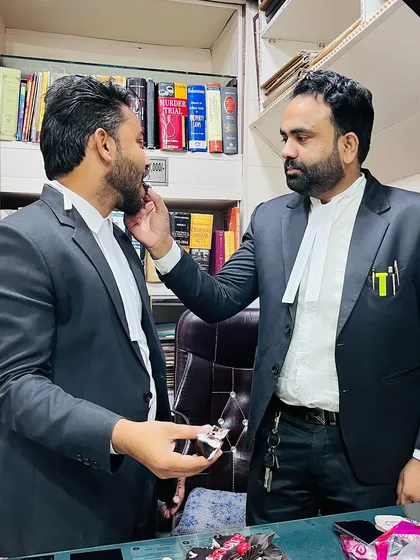 A gesture of respect and affection from my mentor during the celebration.