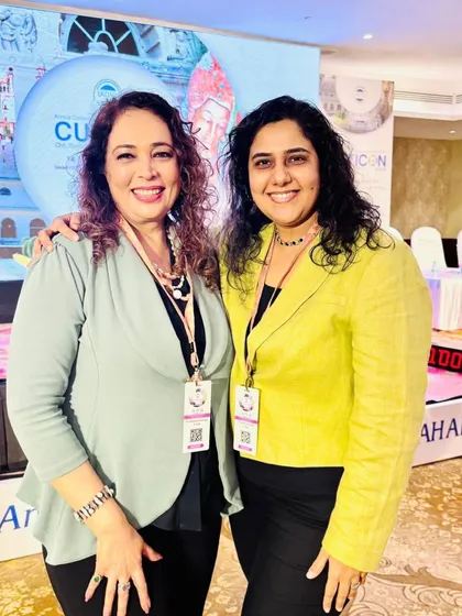 A moment with a colleague at Cuticon 2025. I am grateful for every conversation and connection that makes these events so special.
