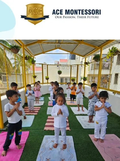 Our little yogis find their balance and calm during an outdoor yoga session. We integrate activities like yoga to nurture not just the mind, but the body and spirit too, promoting focus and well-being from an early age.