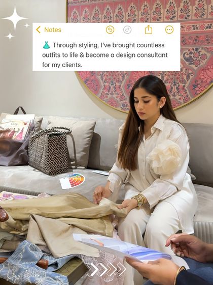 Through styling, I've brought so many outfits to life and have become a design consultant for my clients. It's a role I cherish, helping their vision become a reality.