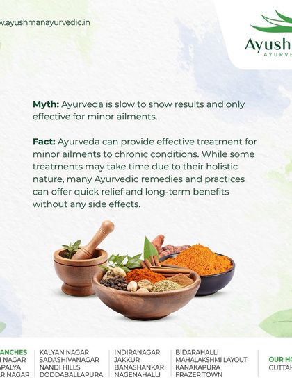We believe in educating our patients. This post debunks the myth that Ayurveda is slow, explaining that while some holistic treatments take time, many remedies offer quick relief and long-term benefits without side effects.