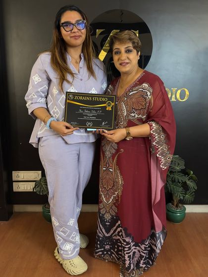 Congratulations to this graduate on completing her course.