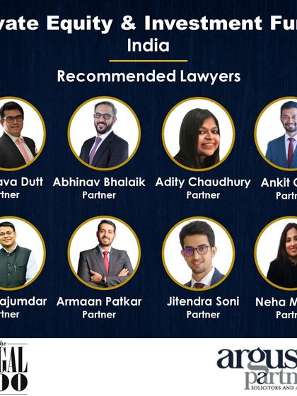 A showcase of our 'Recommended Lawyers' for Private Equity & Investment Funds by The Legal 500.