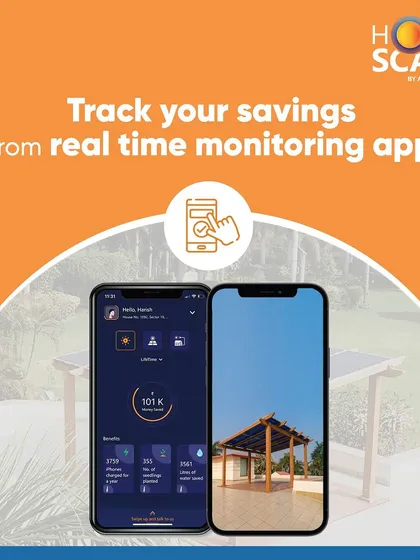 Our HomeScape app provides a real-time monitoring solution, allowing you to track savings and performance from anywhere.
