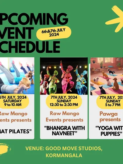 Yes, you saw that right. Yoga with puppies! We love mixing things up to keep our sessions fresh and full of joy. Come for the stretch, stay for the cuddles. It's the most pyaara workout you'll ever do.