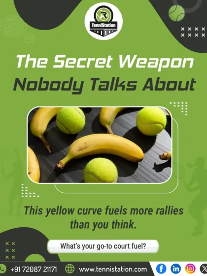 The secret weapon nobody talks about? A banana. The potassium helps prevent cramps and fuels longer rallies. We also provide nutrition guidance to all our players.