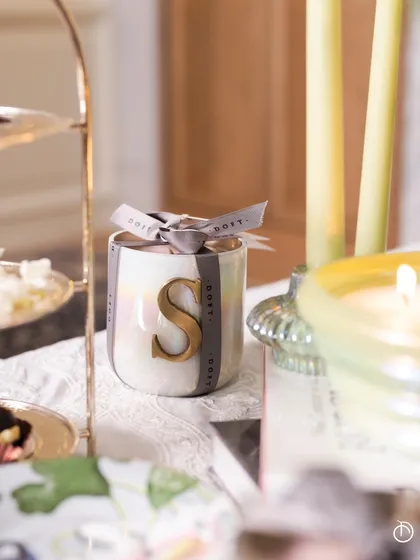 Add a customized touch to your wedding or festive gifts with my Initial Collection. A personalized monogram candle is a thoughtful way to thank your guests or celebrate a special couple.