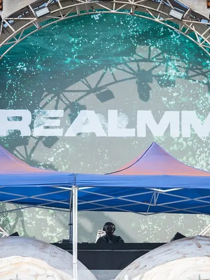A wide shot of the Sunburn main stage with my name displayed for the world to see. This is proof of the level of performance and professionalism I bring to every major festival booking.
