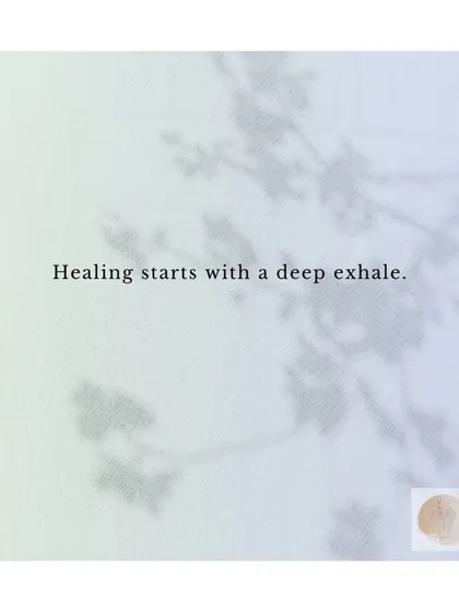 The healing journey often begins with a single, conscious act of release. A deep exhale can signal to the nervous system that it is safe to let go.