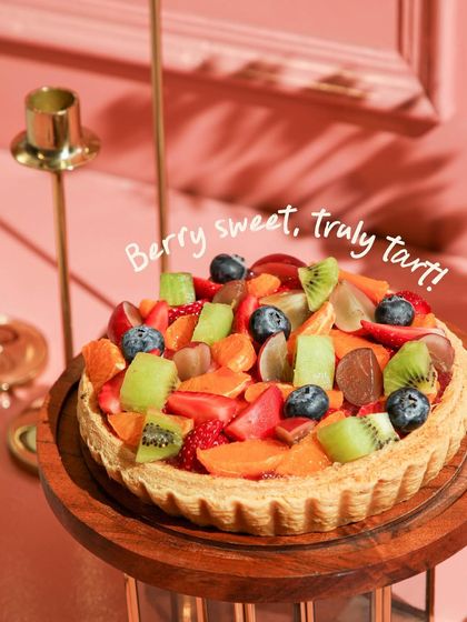 Berry sweet, truly tart! Our fresh fruit tart is a celebration of nature's candy.