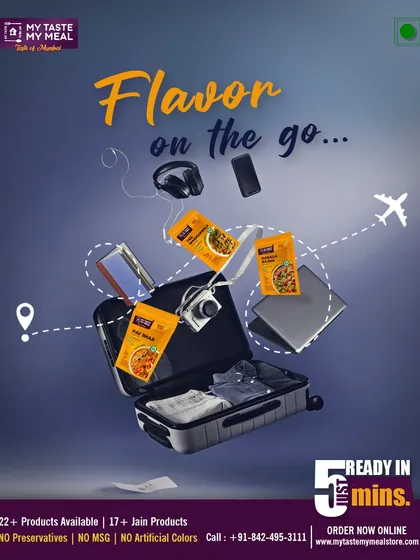 Pack your bags with everything you need for your trip, including your favorite meals. My food packets are designed to be lightweight and portable, fitting easily into your luggage.