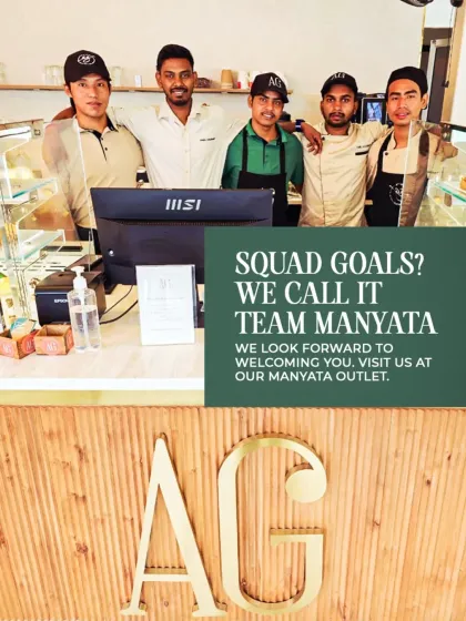 Serving good vibes daily. Meet my fantastic Team Manyata. We look forward to welcoming you.