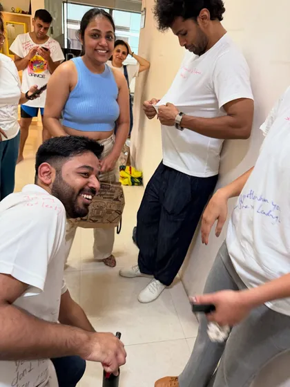 More behind the scenes chaos from our Friendship Day Roast. The laughter is non stop when our dance fam gets together with permanent markers.