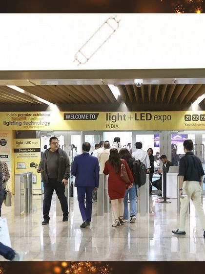 Visitors make their way through the main entrance, a gateway to three days of innovation, networking, and business.