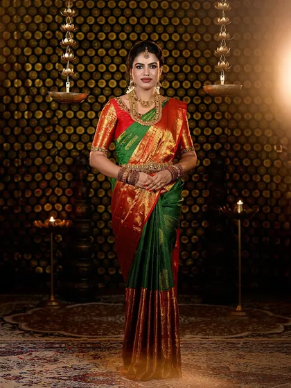 Wishing everyone a happy Varamahalakshmi festival. This is my own festive look, created with the same long-lasting techniques and quality products I use for all my clients. I believe in celebrating our traditions with grace and style.