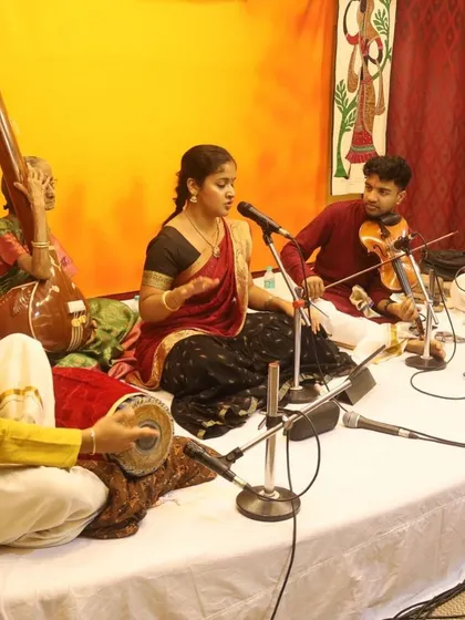A more intimate chamber concert setting. I enjoy these smaller concerts as they allow for a very personal connection with every member of the audience.