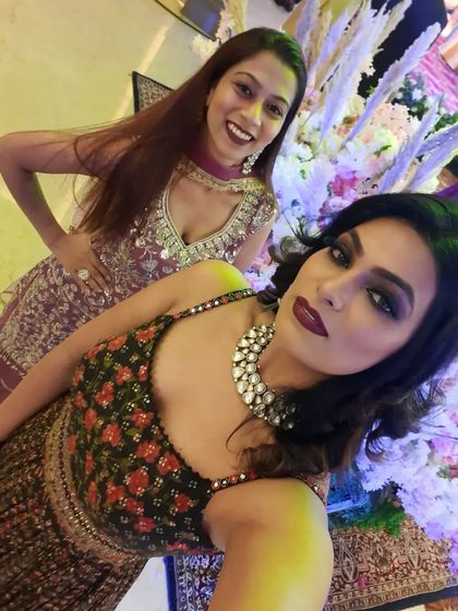 A selfie moment with a celebrity guest. These experiences have enriched our journey and helped us grow as wedding entertainers.