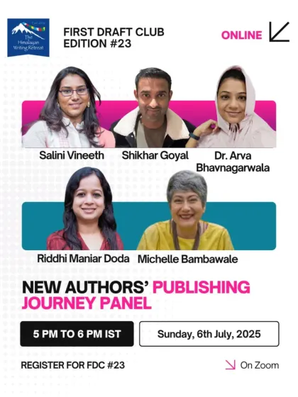 Are you a first-time author wondering about the path to publication? Join our special panel of new authors from the First Draft Club who will share their personal publishing journeys and answer your questions.
