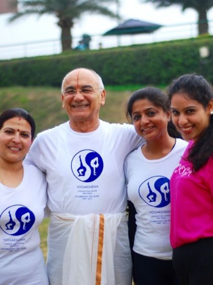 Truly honored to share this practice with such incredible souls. This picture captures the joy and connection within our yoga community.