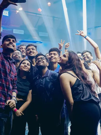 More crowd selfies. These moments of connection are just as important as the music.