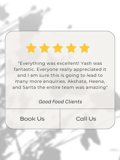 "Everything was excellent! Yash was fantastic." We're so proud of our entire team for consistently delivering an amazing experience for our clients.