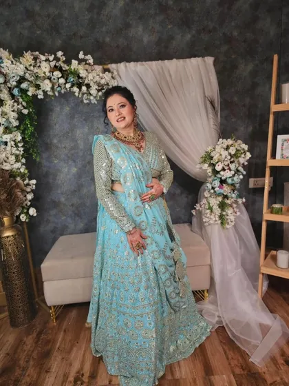 The full look. My client looks like a queen ready for her grand entrance.