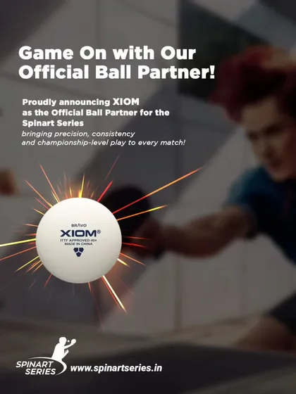 We are proud to announce XIOM as our Official Ball Partner. Their high-quality, ITTF-approved balls bring precision and consistency to every match in the Spinart Series.
