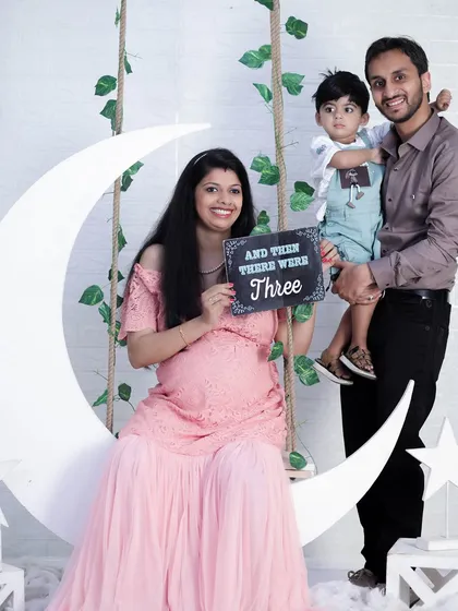 And then there were three! This is actually a maternity photo, but it perfectly captures the beginning of a new family story. Including an older sibling makes the moment even more special.