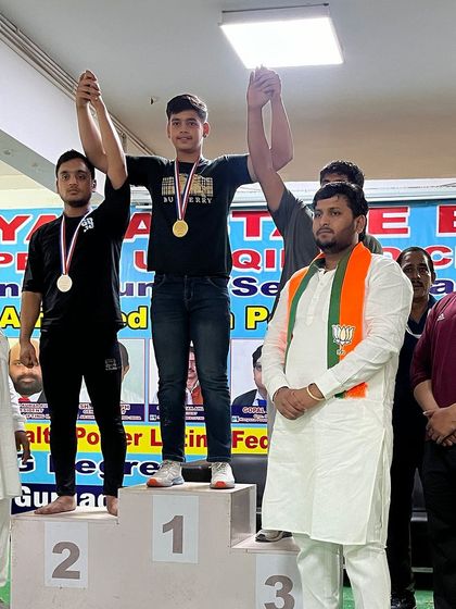 My student on top of the podium after winning gold at the state championship. This is the result of his hard work and my guidance.