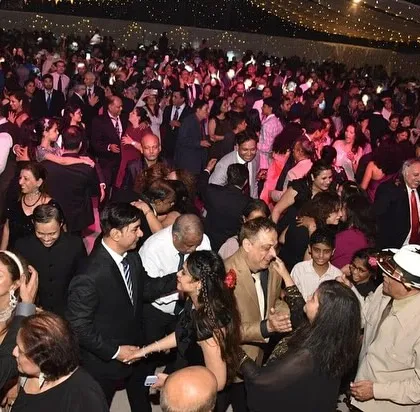 This is what a full dance floor looks like. We pride ourselves on playing a mix of music that appeals to everyone, from the youngest cousins to the grandparents, ensuring the party never stops.