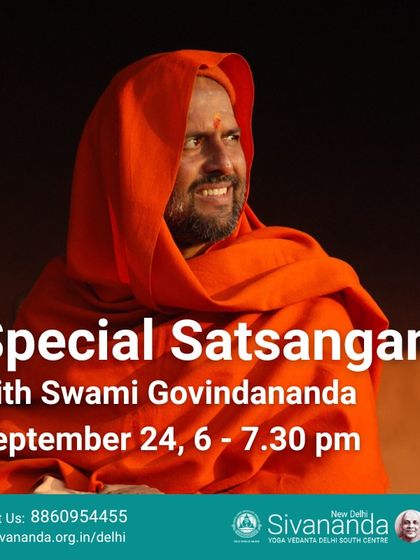 We were honored to host a special satsang with Swami Govindananda. These events are a cherished opportunity for our community to receive guidance and inspiration directly from senior Swamis.
