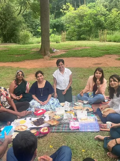 It's not all about writing, it's also about connection. We love celebrating our graduates with our traditional Cubbon Park picnic, complete with good food, laughter, and the bonds that make our community so special.