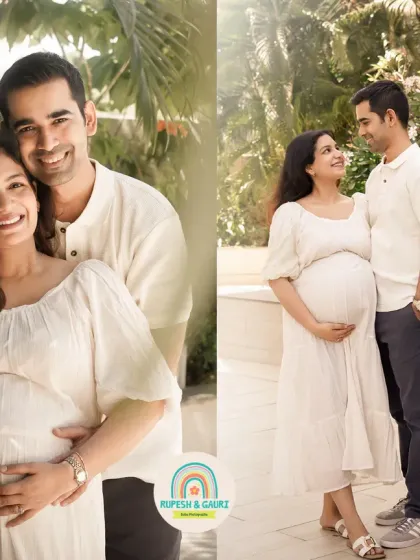 This collage shows the variety we can capture even within a single in-home lifestyle shoot, from loving couple portraits to beautiful individual shots of the mom-to-be.