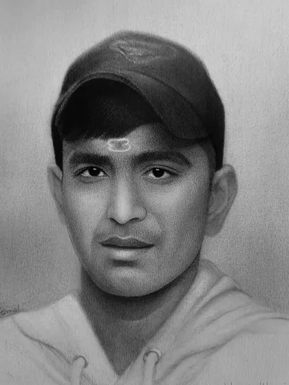 A small commissioned portrait using both graphite and charcoal. This combination allows for both fine details and deep, rich blacks.