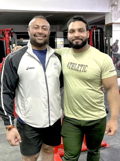 My success silences the doubters. Pictured here with a training partner.