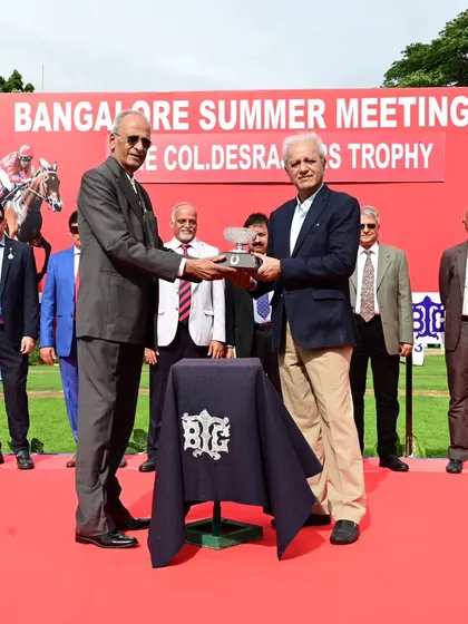 The Col. Desraj Urs Trophy presentation.