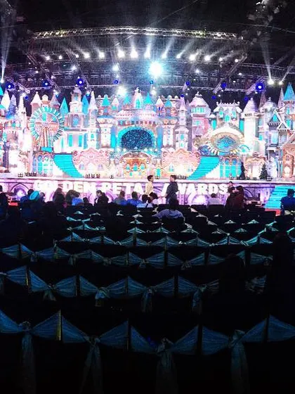 This is the grand, fantasy castle-themed stage I created for the Golden Petal Awards on Colors TV. The intricate design and lighting transformed the venue into a fairytale world, demonstrating the level of detail I bring to high-profile television events and award shows.