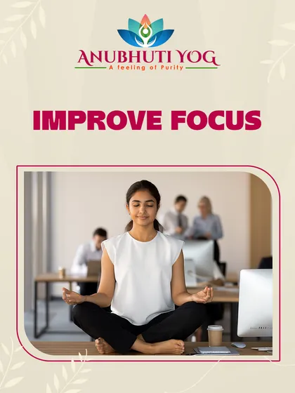 Finding it hard to concentrate through back-to-back meetings? A few minutes of mindfulness can dramatically improve focus. Here, a professional meditates right at her desk to clear her mind.
