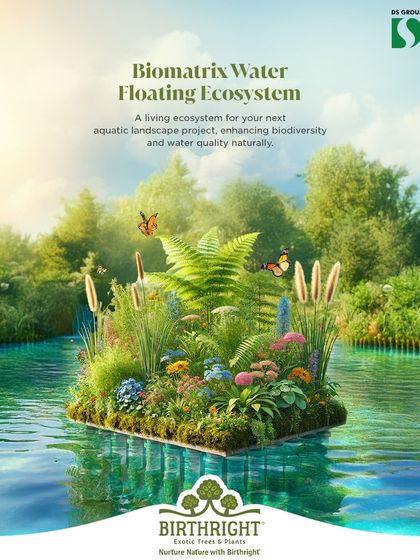 This Biomatrix Water Floating Ecosystem is a living island for your next aquatic landscape project. It naturally enhances biodiversity and improves water quality, creating a thriving habitat for plants, insects, and aquatic life.