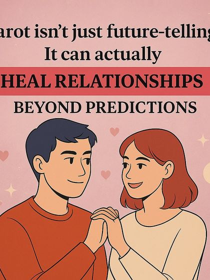 How Tarot Heals Relationships Beyond Predictions. This carousel explains that Tarot is a tool for awareness and growth. It helps in healing past wounds, improving communication, and guiding your next steps as a couple.