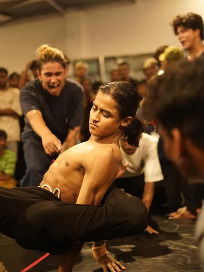 The raw emotion of a battle. This is what it's all about: a b-boy leaving it all on the floor while the crowd and fellow dancers live every moment with him. We create the space for these real, unfiltered hip-hop moments.