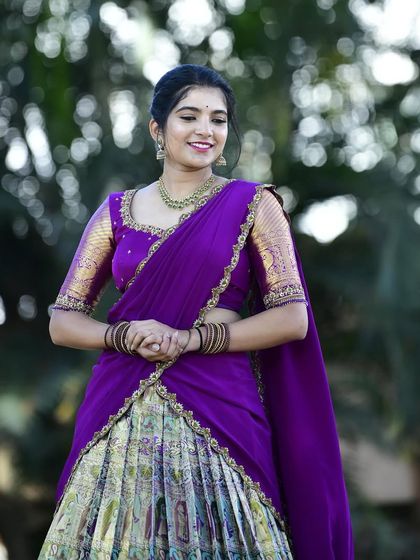 Anthariya by Nidhi Gowda - Custom Bridal & Occasion Wear Upcycled Kanjivaram Lehengas (Langa Voni) photo 15