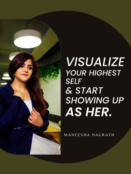 A core part of my coaching is helping you visualize your highest self. Once you have that clear vision, you can start showing up as her every single day.