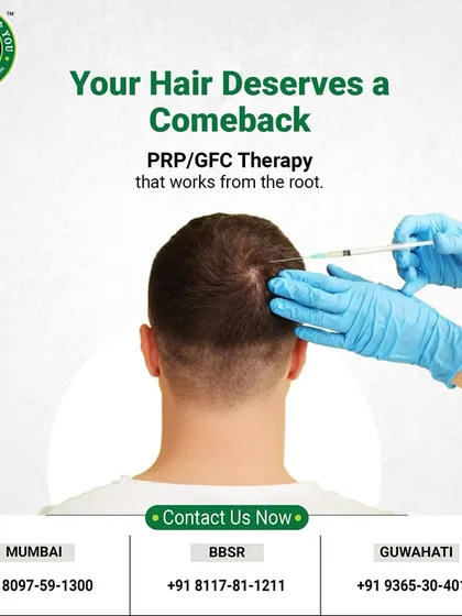 Your hair deserves a comeback, and I can help make it happen. I use advanced PRP and GFC therapies that work directly at the root of the problem to restore hair health, giving you a fuller and stronger head of hair.
