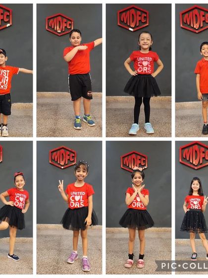 A collage of our awesome students from the Summer Camp Showcase 2023. Their smiles say it all.