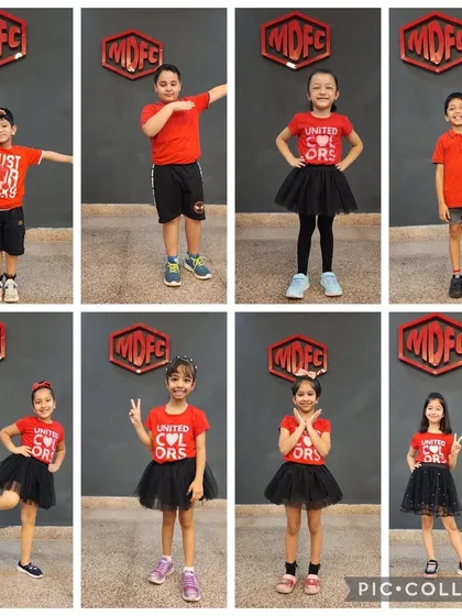 A collage of our awesome students from the Summer Camp Showcase 2023. Their smiles say it all.