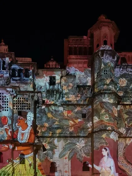 We transformed the facade of an Udaipur palace into a vibrant canvas with custom projection mapping for a Sangeet night. This is how we blend heritage with technology, creating immersive, high-energy experiences that leave guests in awe.